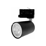 Spot led sur rail triphas pour ampoule gu10 - noir silumen