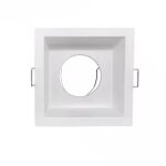 Silumen - support encastrable spot carr� blanc mat pour ampoule gu10