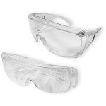 Lot de 2 lunettes surlunettes de securite de protection Lot de 2 lunettes surlunettes de securite de protection