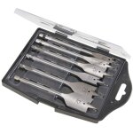 6 mèches à bois plates 10 - 32 mm silverline 282566 6 mèches à bois plates 10 - 32 mm silverline 282566