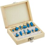 Promo coffret 12 fraises a bois tct a defoncer pour defonceuse 1 / 4