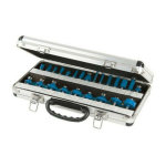 Silverline - coffret de 24 fraises a bois tct pour défonceuse queue de 1 / 4 (6, 35 mm) Silverline - coffret de 24 fraises a bois tct pour défonceuse queue de 1 / 4 (6, 35 mm)