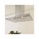 Silverline - hotte cuisine en ilot california inox 90 cm