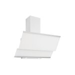 Silverline - hotte cuisine verticale luko verre tremp blanc 90 cm