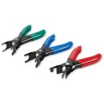Kroftools - jeu de 3 pinces pour deconnexion conduites de carburant essence Kroftools - jeu de 3 pinces pour deconnexion conduites de carburant essence