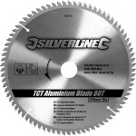 Silverline - lame de scie circulaire carbure tct aluminium 250x30mm 80t 456915