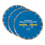 Sans marque - top promo 3 disques  230 mm diamant tronconner beton materiaux jante segmentee