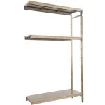 Simoninox tagre 3 tagres en mtal sans vis (200x86x40cm) inox
