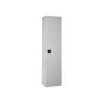 Simonrack armoire m�tallique balai 1800x400x400 mm, 1 porte, 4 �tag�res, gris - simonlocker