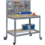 Simonrack mod�le de banc de travail gris et bois