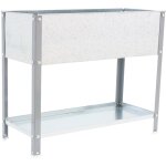 Simonrack - carr� potager simon rack simongarden urban top 85x120x60 gris galva 200l