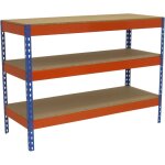 Simonrack tagre de garage bleu orange bois robuste