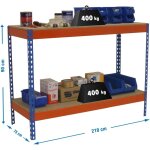 Simonrack �tag�re de rangement bleu orange bois r�sine