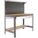 Simonrack - kit etabli 1440x1200x600mm charge 600kg - simonwork bt3 box 1200 gris / bois