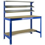 Simonrack - kit etabli 1440x900x600mm charge 400kg - simonwork bt - 1 900 bleu / bois