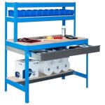 Simonrack - simon rack - kit etabli avec tiroir 1440x1500x750mm - bt - 1 box 1500 bleu / bois