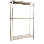 Simonrack - simoninox tagre 3 tagres en mtal sans vis (160x86x50cm) inox