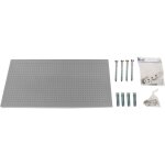 Panneau mural perfor� porte outils, jeu de 25 crochets, 400x1500x35 mm, gris - simonwork - simonrack