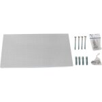 Panneau mural perforé porte outils, jeu de 17 crochets, 400x900x35 mm, blanc - simonwork - simonrack Panneau mural perforé porte outils, jeu de 17 crochets, 400x900x35 mm, blanc - simonwork - simonrack