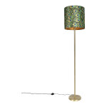 Simplo - lampadaire avec abat - jour - 1 lumire - h 184 cm - dor - moderne - clairage intrieur - ...
