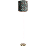 Simplo shade - lampadaire avec abat - jour - 1 lumi�re - h 185 cm - laiton - classique / antique - �clairage ...