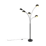 Sixties fl - lampe sur pied bras articulé - 5 lumière - h 1980 mm - noir - design - éclairage intérieur ... Sixties fl - lampe sur pied bras articulé - 5 lumière - h 1980 mm - noir - design - éclairage intérieur ...