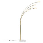 Sixties marmo - lampadaire - 5 lumi�re - h 2155 mm - dor� / laiton - moderne, design - �clairage int�rieur ...