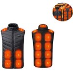 Sjlerst gilet chauffant homme et femme �lectrique chargement usb veste chauffante sans manche v�tements ...