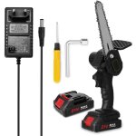 Sjlerst - scie � �laguer mini �lectrique cvt 6 pouces 21v portable, petite scie � cha�ne pour fendre ...