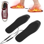 Sjlerst ? semelles chauffantes rechargeables usb ? fibre de carbone infrarouge ? taille l (41 - 45) ? ...