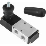 Sjlerst vanne de commande manuelle pneumatique � levier en alliage d'aluminium � 5 voies et 3 positions, ...