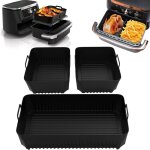 Sjqka - moules pour friteuse � air, 3 pi�ces, accessoires pour friteuse � air ninja 10, 4 l af500eu, ...