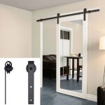 Skecten 8ft / 244 cm kit de rail de porte coulissante système de porte suspendue pour garage cuisine ... Skecten 8ft / 244 cm kit de rail de porte coulissante système de porte suspendue pour garage cuisine ...