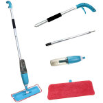 Skecten - balai vapeur avec pulvrisation multi - fonction mop spray pliable plastique bleu