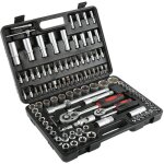 Coffret cl� � cliquet et embouts, jeu de cl�s � douille, avec une mallette noire, 108 pi�ces, dimensions: ...