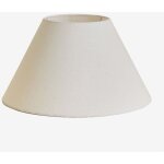 Sklum ? abat - jour en lin conique blanc �40 cm ? structure en fer pour solidit� ? ambiance chaleureuse ...