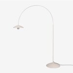 Sklum - lampadaire en fer lomira tapioca beige