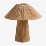 Sklum - lampe de table en raphia aruel naturel