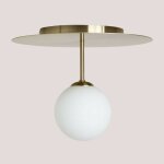 Sklum - plafonnier en fer avec boule de cristal uvol dor�