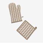 Sklum - set de gant et chiffon pour four edouard marr�n arena claro
