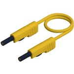 Mlb 25 / 1 v ge cordon de mesure banane mle 4 mm banane mle 4 mm 25. 00 cm jaune 1 pc(s) - sks hirschmann ...