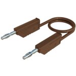 Sks hirschmann mln 100 / 2, 5 br cordon de mesure banane mle 4 mm banane mle 4 mm 1. 00 m marron 1 ...