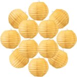 12x lanterne papier 10 cm orange - suspension boule papier 10 cm (12'') type lanterne japonaise pour ...