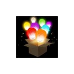 6 lanternes volantes multi - couleurs