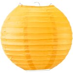 Skylantern - boule papier orange 20cm - lampion papier en papier de riz - lanterne japonaise orange pour ...