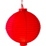 Lampion led rouge 30cm - lampion papier rouge avec led intgre - lanterne lumineuse pour dcoration ...