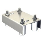 Slid'up by mantion - guide extensible double pour portail de 10  60 mm, 4 olives 40 mm