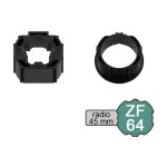 Slid'up by mantion - kit adaptateur pour moteur de volet roulant radio  45 mm dans tube zf  64 mm