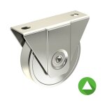 Slid'up by mantion - monture  support extrieur pour portail coulissant - galet 100 mm  gorge en v ...