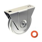 Slid'up by mantion - monture  support extrieur pour portail coulissant - galet 80 mm  gorge ronde ...